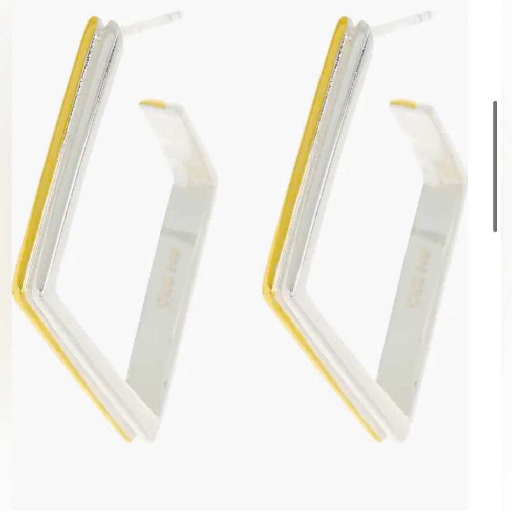 Two-Tone Square Hoop Earrings
Argento Vivo Sterling Silver